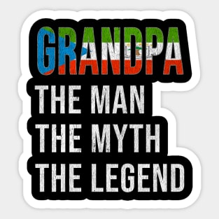 Grand Father Equatorial Guinean Grandpa The Man The Myth The Legend - Gift for Equatorial Guinean Dad With Roots From  Equatorial Guinea Sticker